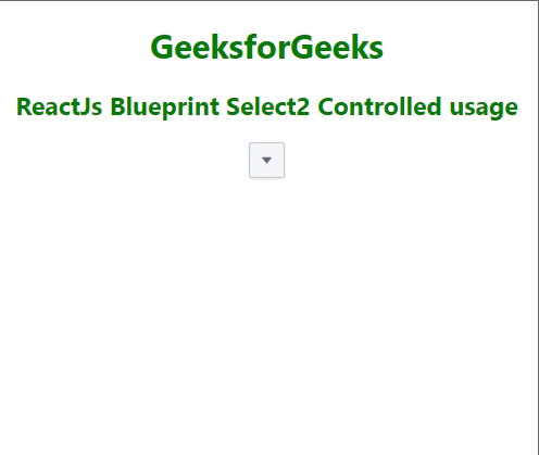 React.js蓝图 Select2受控用法