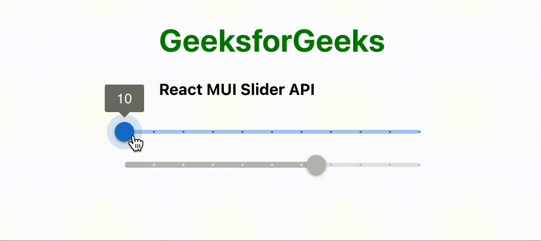React MUI 滑块输入