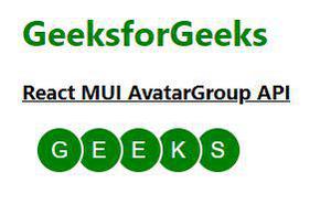 React MUI AvatarGroup API