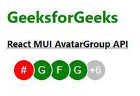 React MUI AvatarGroup API