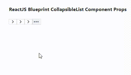 React.js蓝图可折叠列表组件Props