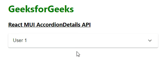 React MUI AccordionDetails API