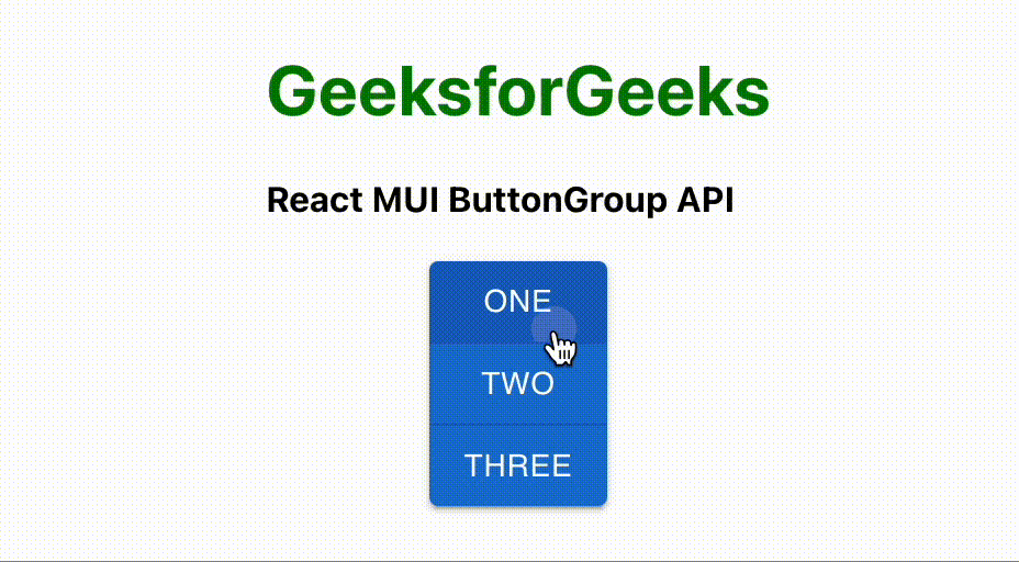 React MUI ButtonGroup API