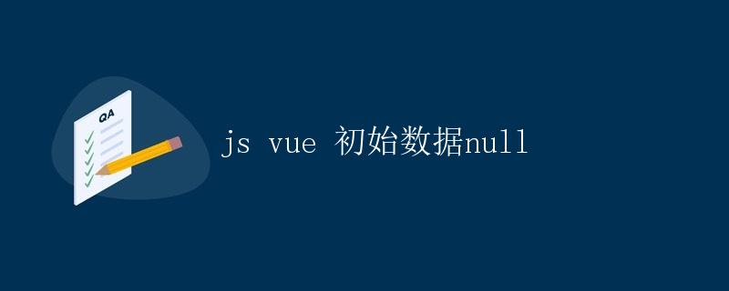 JS Vue 初始数据 null