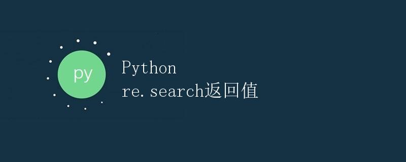 Python re.search返回值