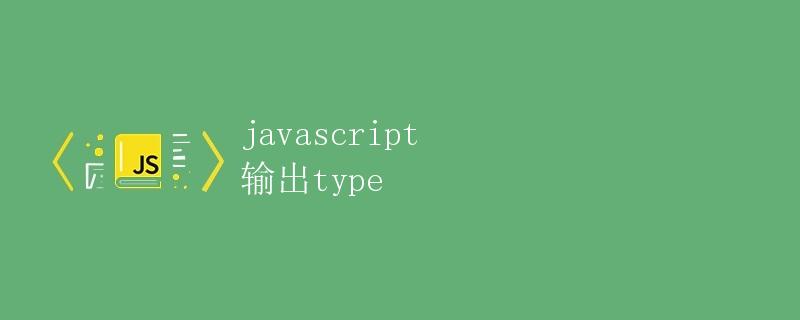 JavaScript 输出类型