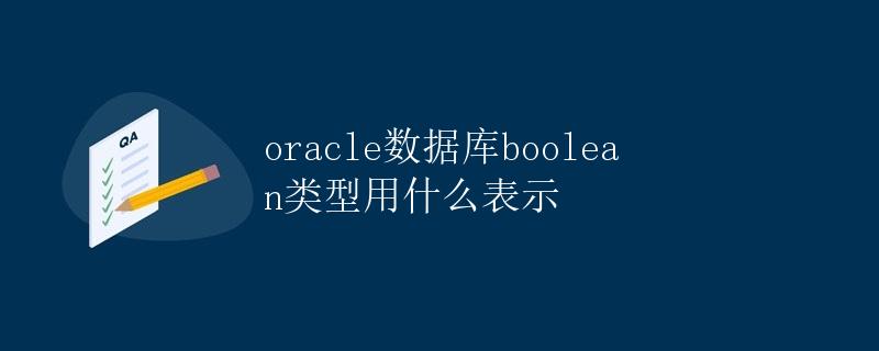 Oracle数据库Boolean类型用什么表示