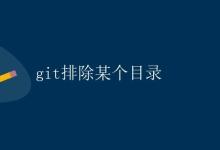 git排除某个目录|极客教程