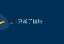 git更新子模块|极客教程