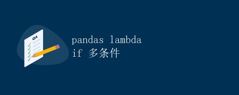 pandas lambda if 多条件