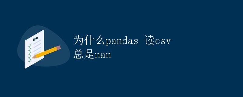 为什么pandas读取CSV文件时总是出现NaN值