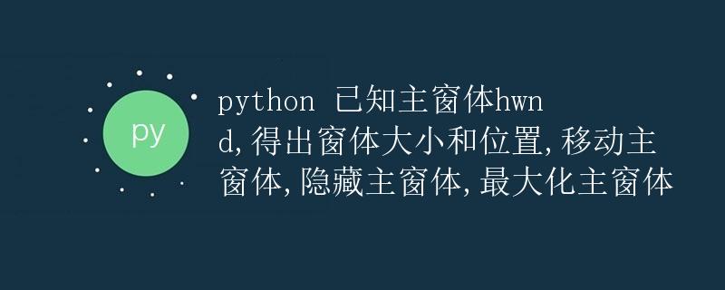 Python 获取主窗体大小和位置