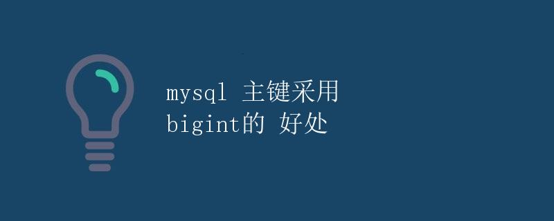 MySQL 主键采用 bigint 的好处
