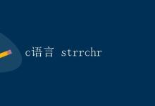 C语言中的strrchr函数|极客教程