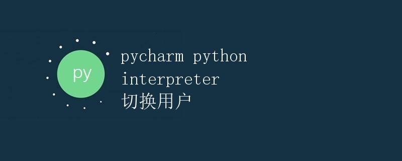 pycharm python interpreter 切换用户