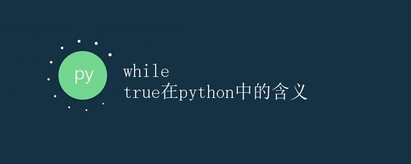 while true在python中的含义