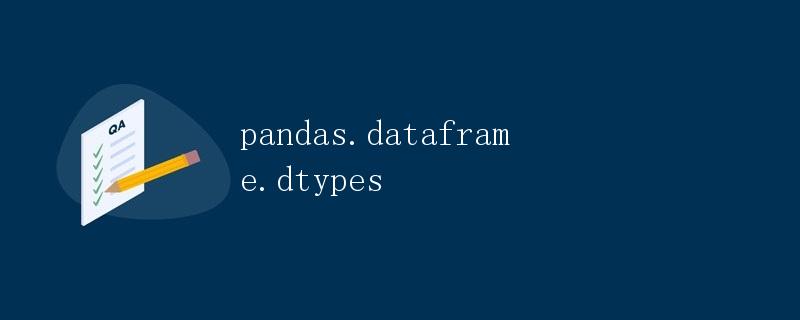 Pandas DataFrame 数据类型