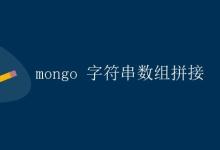 mongo 字符串数组拼接|极客教程