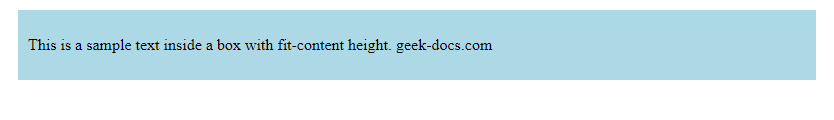 CSS height fit-content