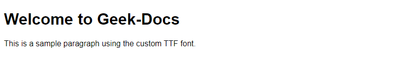 CSS 怎么引入TTF字体