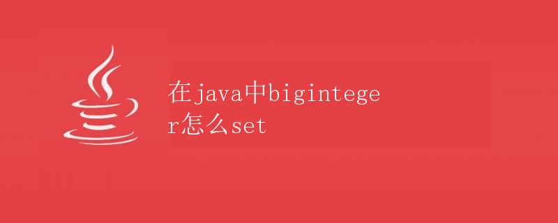 在Java中BigInteger如何设置