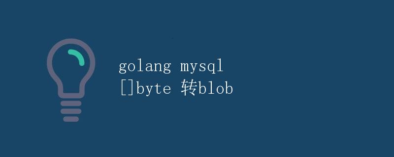 golang mysql []byte 转blob