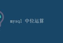mysql 中位运算|极客教程