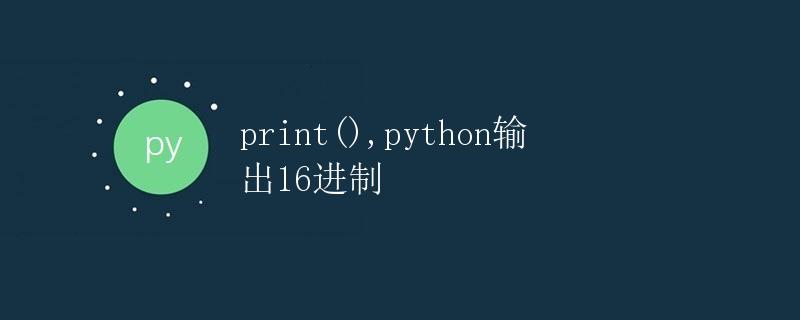 print(),python输出16进制