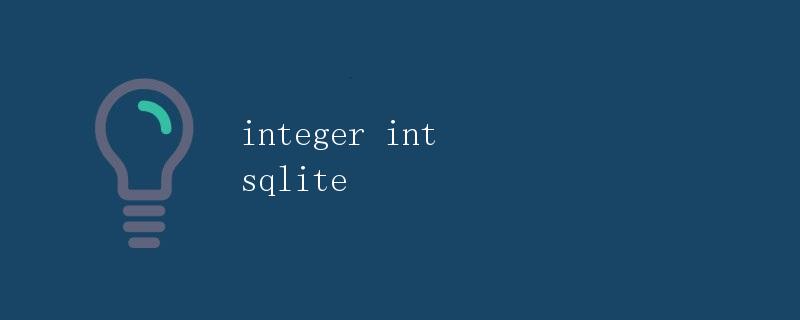 integer类型在SQLite中的应用