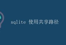 sqlite 使用共享路径|极客教程