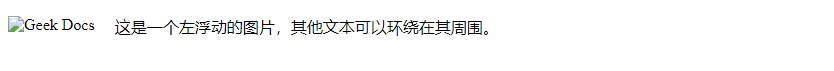 CSS左浮动