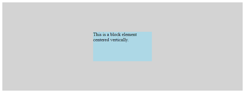 HTML display:block
