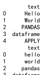 pandas dataframe apply函数