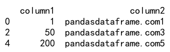 pandas dataframe 根据列值进行过滤