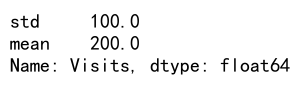 Pandas Aggregation计算标准差