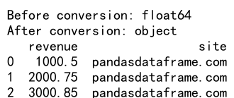 Pandas中使用astype将数据转换为Decimal类型