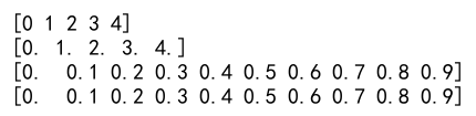 numpy arange vs linspace