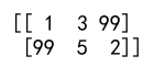 Numpy argmax of 2d array