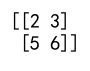 Numpy Array Slicing