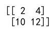 Numpy Array Slicing