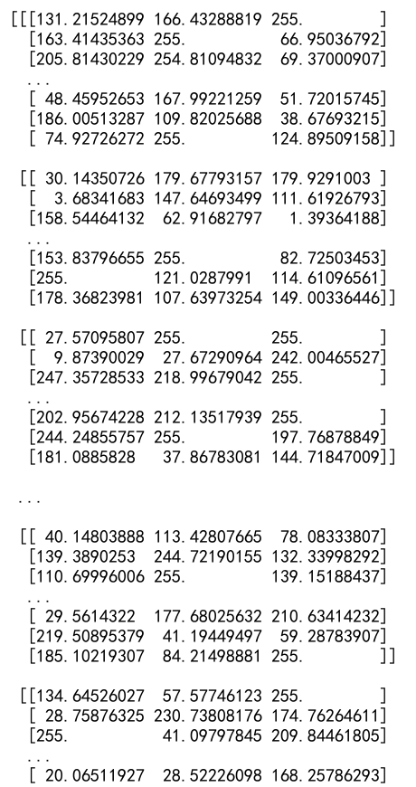 Numpy clip