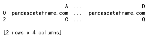 Pandas iloc用法