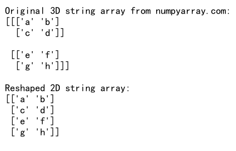 NumPy数组降维：从3D到2D的高效转换技巧