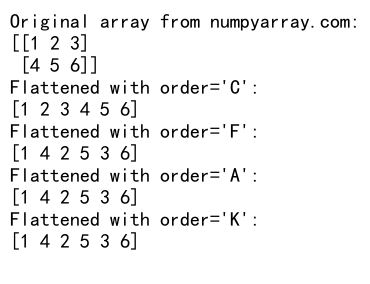 NumPy中的flatten()函数：高效处理多维数组和列表