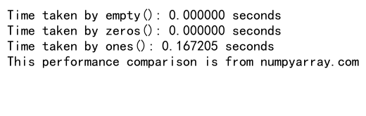 NumPy中empty函数和dtype参数的高效应用