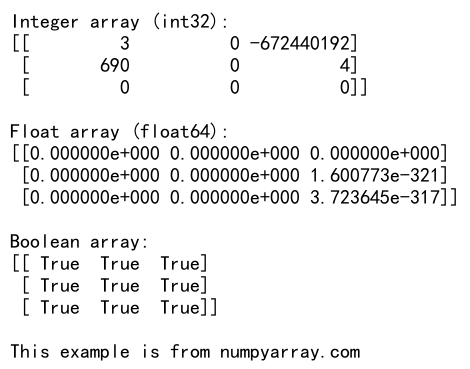 NumPy中empty函数和dtype参数的高效应用