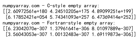 NumPy中的数组连接和空数组操作：concatenate和empty函数详解