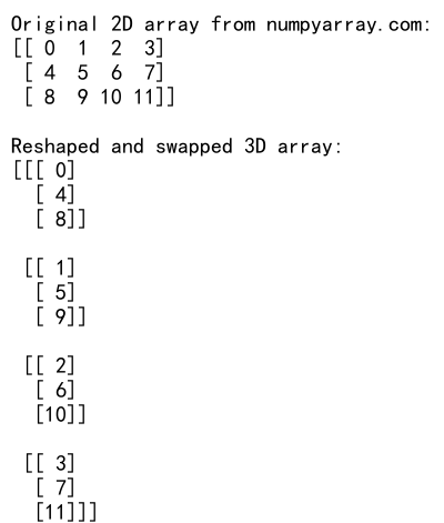 NumPy中如何将2D数组重塑为3D数组：reshape函数详解