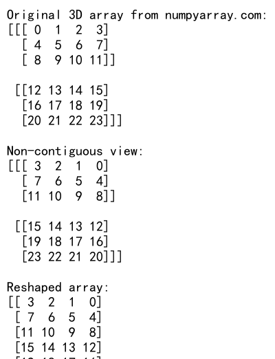 NumPy中如何将3D数组重塑为2D数组：reshape函数详解