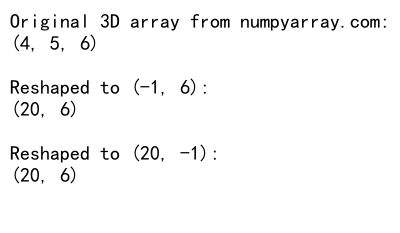 NumPy中如何将3D数组重塑为2D数组：reshape函数详解